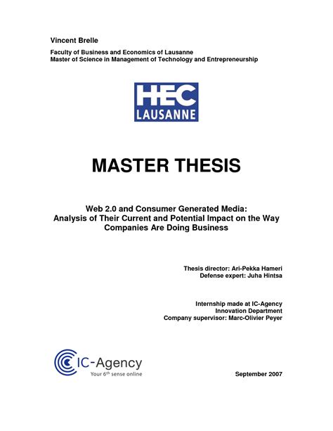 MASTER’S THESIS 